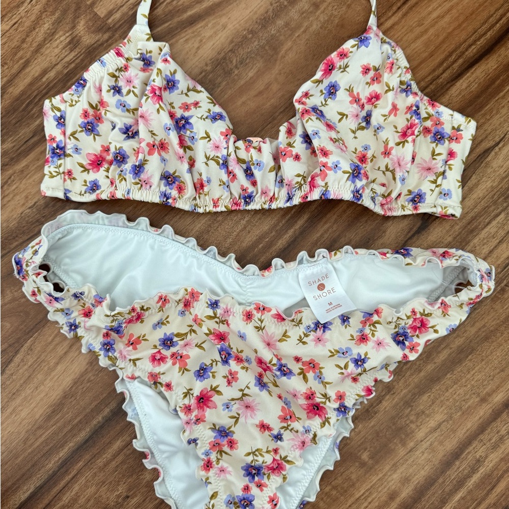 Target Floral Bikini - Pink and Blue